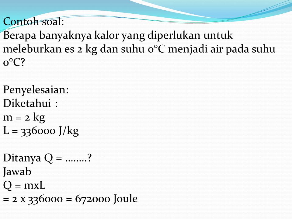 Contoh Soal Fisika Tentang Suhu Dan Kalor Beserta Jawabannya Beinyu